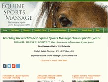 Tablet Screenshot of equinesportsmassage.com